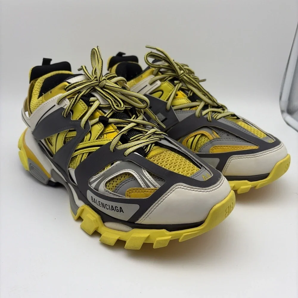 Size 44 (11US) - Balenciaga Track ' White Yellow (542023)